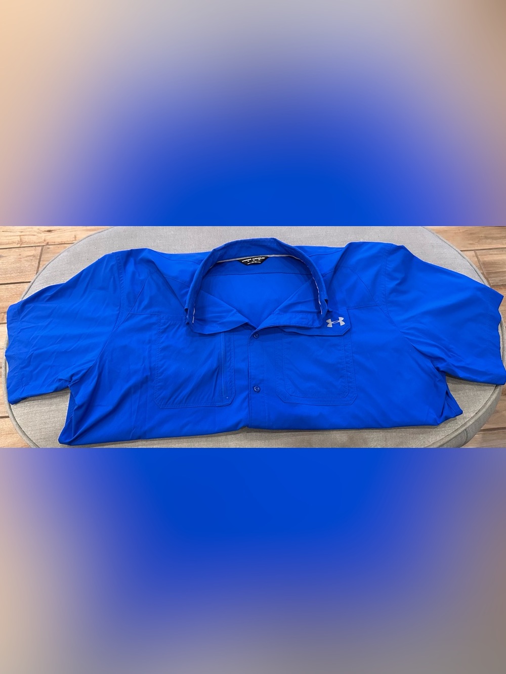 Under Armour Men’s Fishing/Outdoor Shirt — Royal Blue — Size 3XL